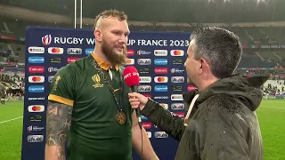 Munster's RG Snyman speaks as a Springbok World Cup winner!