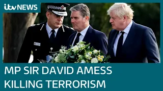 Boris Johnson visits scene as police say killing of Sir David Amess was terrorism | ITV News