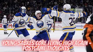 Young Sabres Core Flying High After West Trip - Postgame Thoughts