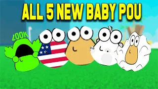 UPDATE - How To Get ALL 5 NEW BADGES in Find The BabyPou