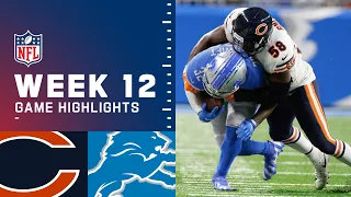 Bears vs. Lions Week 12 Highlights | NFL 2021