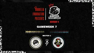 THE SUNDAY FOOTBALL LEAGUE SEASON 5! GAMEWEEK 7: MATCH 1 - AMIGOZ UNITED VS KBFC