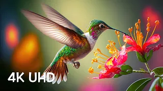 Colorful Birds in 4K - Planet Earth 4K | Beautiful Bird Sounds Nature Relaxation 4K UHD 60 FPS