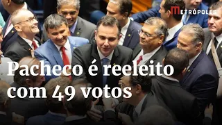 Pacheco derrota Marinho e é reeleito presidente do Senado com 49 votos