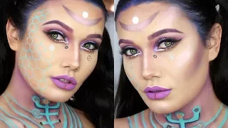 CYBER GIRL | CYBORG HALLOWEEN MAKEUP TUTORIAL