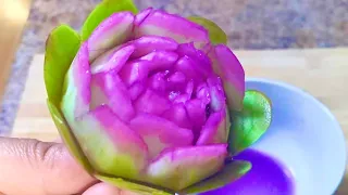 How to make rose with Bottle gourd