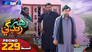 Zahar Zindagi - Ep 229 Promo | Sindh TV Soap Serial | SindhTVHD Drama