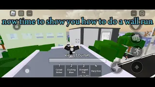 how to wall run and wall bounce in jujutsu shenanigans mobile