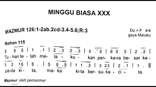 Mazmur Minggu Biasa XXX Tahun B (Edisi Baru)