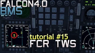 Falcon 4 BMS 4.33 Tutorial 15 using FCR in TWS mode