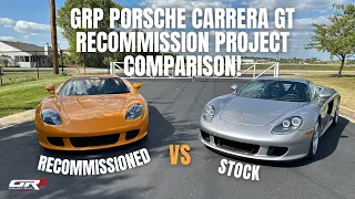 GRP Porsche Carrera GT Recommission Project vs Stock CGT Comparison!