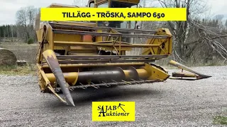 Utrop 122 Tröska, Sampo 650 | Sajab Auktioner