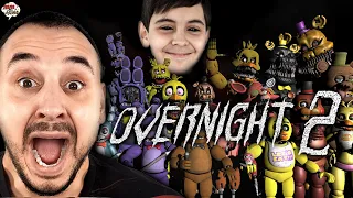 ПАПА РОБ И ЯРИК ИГРАЮТ В OVERNIGHT 2 - АНИМАТРОНИКИ ФНАФ АТАКУЮТ!