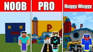 Minecraft NOOB vs PRO vs HUGGY WUGGY: BEST POPPY PLAYTIME BUILD CHALLENGE in Minecraft