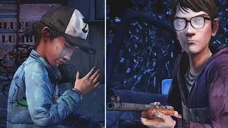 Clem Threaten Mike and Arvo vs Ask to Leave With them -All Choices- The Walking Dead