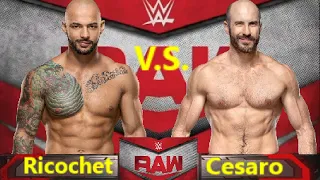 WWE Raw September 30 2019 match result: Ricochet vs. Cesaro