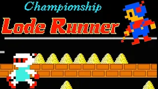 Championship Lode Runner (FC · Famicom) video game port | 50-stage (1 loop) session 🧱🧩🎮