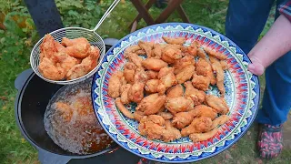 ХРУСТЯЩАЯ КУРИЦА В КАЗАНЕ. КРЫЛЫШКИ KFC