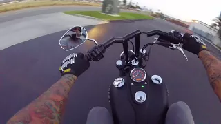 Bars Break During Harley Wheelie