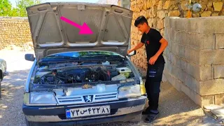 this video, Tahmorth returned from the car and Yunus left, cleaned the car and opened