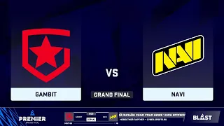 🔴  RU  NAVI vs Gambit Grand Final  BO3 BLAST Premier Spring Finals 2021