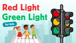🚦 Red Light, Green Light Song for Kids | Stop and Go Actions🏃‍♂️Nursery Rhyme | Learn Traffic Lights