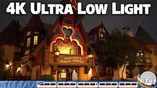 Pinocchio's Daring Journey - Full Ride - 4K Ultra Low Light - Disneyland 2019