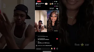 Zaria Imani and Ahmad N. Ferguson on  TikTok live April 21, 2024 pt.3