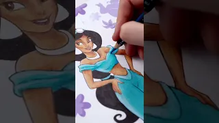 Artist vs Disney Coloring Page - Princess Jasmine!