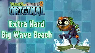 Cracked levels, undetectable Deep Sea Diver in an Extra hard Big Wave Beach Brawl! | PvZ 2 Original