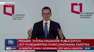Premier Morawiecki: System finansów publicznych jest fundamentem funkcjonowania państwa