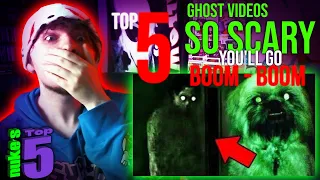 Top 5 Ghost Videos SO SCARY You'll Go Boom-Boom | NUKES TOP 5 REACTION