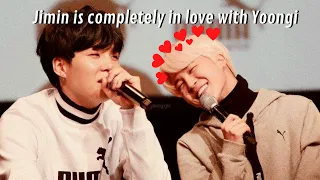 Jimin is completely in love with Yoongi