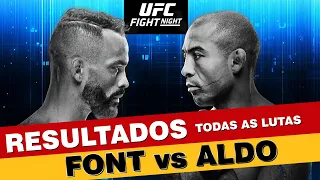 RESULTS of EVERY UFC fight Rob Font vs José Aldo