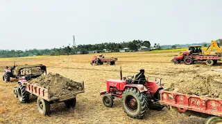 bhoomiputra 575 mahindra yuvo 575 sonalika RX47 loding Mud JCB 3 DX