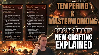 Crafting in Diablo 4: Tempering & Masterworking explained - Season 4 Update