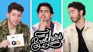 Joe, Kevin and Nick Jonas Take a Jonas Brothers Quiz | GQ
