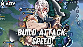 ENZO GAMEPLAY | BUILD ATTACK SPEED - ARENA OF VALOR