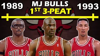 Timeline of MICHAEL JORDAN and the CHICAGO BULLS' 1ST THREE-PEAT | Bulls Dynasty