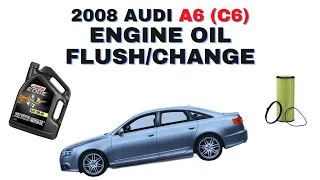 How To | Perform Engine Flush And Oil Change  | 2005-2011 Audi A6 (C6) | DIY