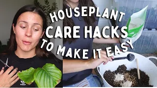 Houseplant Care Hacks to Make it EASY! | EASY PLANT CARE TIPS & TRICKS