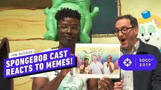SpongeBob Voice Actors React to Classic SpongeBob Memes - Comic Con 2019