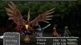 Final Fantasy IX - Excalibur II 9999 Damage at Level One