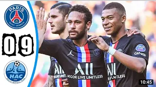 PSG Vs Le Havre 9-0 All Goals HIGHlights 2020