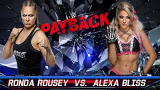 FULL MATCH : Alexa bliss vs Ronda Rousey | WWE PAYBACK 2022 | WWE 2K22