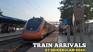 Train Arrivals||at Srikakulam Road||Vande Bharat||Indian Railways||@EcoRailMania