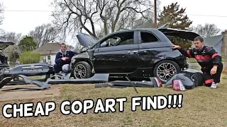 CHEAP FIAT 500 ABARTH FROM COPART CAR AUCTION