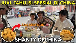 JUAL GORENG TAHU ISI SEAFOOD DI CHINA SEMUANYA PADA SUKA,JIAJIA DAN BAOQI GAK MAU BERHENTI MAKAN😍