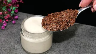 The best recipe! Flaxseeds are a treasure! Not a single stain! Firm skin, no wrinkles!