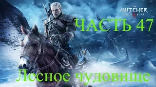 Прохождение The Witcher 3 Wild Hunt Ведьмак 3 дикая охота Лесное чудовище Часть 47